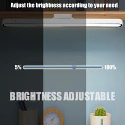 Remote Desk Lamp 48cm 30cm Magnetic Hanging Night Light USB Rechargeable Table Lamp LED Reading Light ForCabinet Bedside Mirror