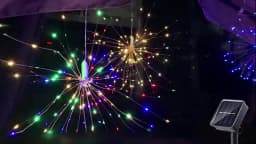 Solar Firework Lights Outdoor - 90/150/200 LEDs, 8 Modes, Copper Wire Hanging Fairy Lights For Yard, Patio, Tent,Party,Xmas