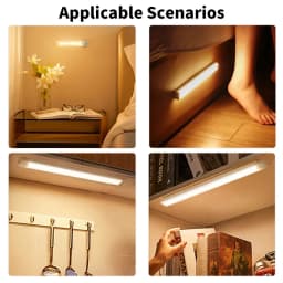 Rechargeable PIR Motion Sensor LED Bar Lights Human Infared Induction Night Light Portable Kitchen Cabinet Light 10/20/30/50cm