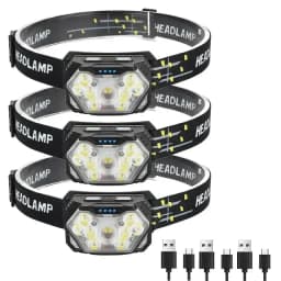 9 LED Strong Light Headlamp USB Rechageable Motion Sensor Headlight Portable Fishing Camping Outdoor Head Lamp Work Flashlight