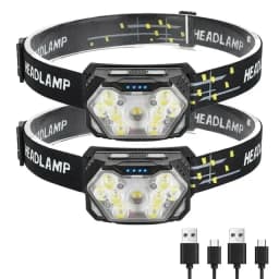 9 LED Strong Light Headlamp USB Rechageable Motion Sensor Headlight Portable Fishing Camping Outdoor Head Lamp Work Flashlight