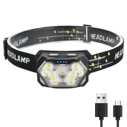 9 LED Strong Light Headlamp USB Rechageable Motion Sensor Headlight Portable Fishing Camping Outdoor Head Lamp Work Flashlight