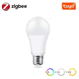 Tuya Wifi Smart Light Bulbs RGB WW CW 15W 18W E27 Zigbee Led Bulb Smart Home Tuya Zigbee Lamp Alexa Smart Lamp For Google Home
