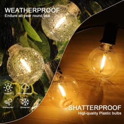 LED G40 1W PET Shatterproof Light Bulb E12 110V 220V Dimmable Waterproof Plastic Led Globe Outdoor String Light Replace Bulbs