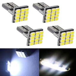 2/10 T10 W5W 12SMD 1206 Car Wedge White LED DC 12V Canbus No Error Decoder External Lights License Plate Lamp Corner Backup Led