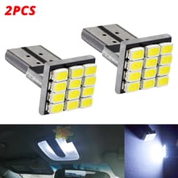 2/10 T10 W5W 12SMD 1206 Car Wedge White LED DC 12V Canbus No Error Decoder External Lights License Plate Lamp Corner Backup Led