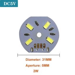 1Pcs DC5V Dimmable LED Chips SMD5730 LED Lamp USB Dimmer 2W 3W 5W 10W 30W Light Board White Warm Light with ON/OFF Switch Cable