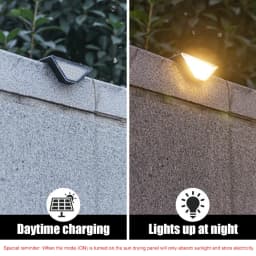 Solar Stair Lights Solar Step Light Outdoor Anti-theft Waterproof IP67 Decor for Garden Stair Deck Front Porch and Patio