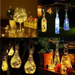 Solar Wine Bottle Lights LED String Lights Solar Fairy Lights Garland Christmas Decorations for Home Wedding Bar Decoration