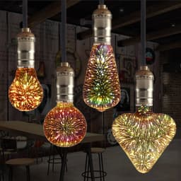 LED 3D Edison Lights Bulb E27 AC220V Vintage Christmas Ampoule Decor Bulb Colorful LED Lamp For Home Living Room Indoor Lighting