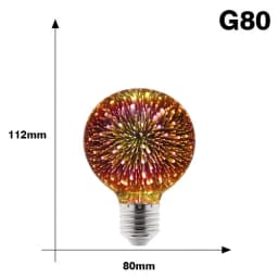 LED 3D Edison Lights Bulb E27 AC220V Vintage Christmas Ampoule Decor Bulb Colorful LED Lamp For Home Living Room Indoor Lighting