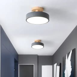 Nordic Entrance Hallway Ceiling Lamps Balcony Wood Round Cloakroom Dining Room Study Bedroom Light Bathroom Industrial Lighting