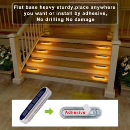 Quality Solar LED Deck Lights Outdoor Step Light Waterproof IP68 Solar Deck Lights Stick on Lights for Step Stairs Driveway