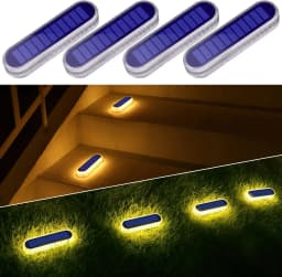 Quality Solar LED Deck Lights Outdoor Step Light Waterproof IP68 Solar Deck Lights Stick on Lights for Step Stairs Driveway