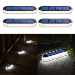 Quality Solar LED Deck Lights Outdoor Step Light Waterproof IP68 Solar Deck Lights Stick on Lights for Step Stairs Driveway