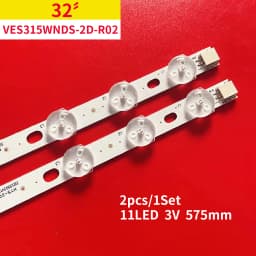 2pcs LED strip for vestel 32inch 17DLB32NER1 32L3863DG TX-32E302B LT-32C670 LT-32C666 LT-32C672 LT-32C690 LT-32C896 32HE1000