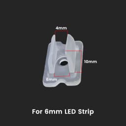 LED Strip Fix Clips Holder Connector Accessories For Fixing 2835 Neon Light 6mm 8mm 12mm 15mm 220V Flexible COB Plastic Buckle