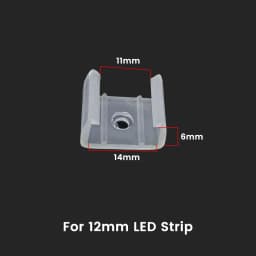 LED Strip Fix Clips Holder Connector Accessories For Fixing 2835 Neon Light 6mm 8mm 12mm 15mm 220V Flexible COB Plastic Buckle