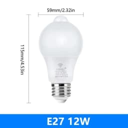 LED PIR Motion Sensor Lamp 6W 9W 12W 15W 18W 20W 220V LED Bulb with Motion Sensor Infrared Radiation Motion Detector Light