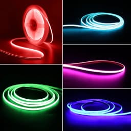 2.7mm Super Thin COB LED Strip Light 3V 5V 12V Colored Light Strips For Room Decoration Car FOB Flexible Ribbon Dimmer Backlight