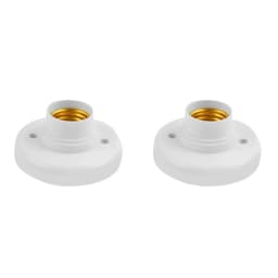 20/1PCS 220V E27 Screw Lamp Stand Light Bulb Socket Holder Adapter Base Cap Socket White Ceiling Light Lamp Bulb Fixing Base