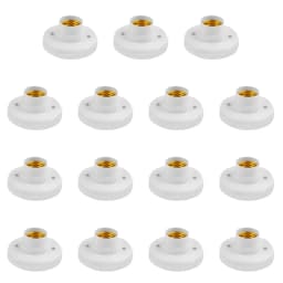 20/1PCS 220V E27 Screw Lamp Stand Light Bulb Socket Holder Adapter Base Cap Socket White Ceiling Light Lamp Bulb Fixing Base