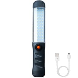 Portable Magnetic Auto Repair Work Light USB Rechargeable LED Flashlight With Magnet Hook For Car Repair Fishing Emergencies