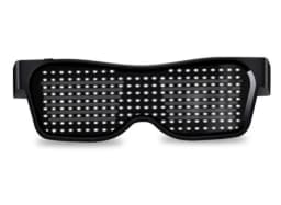 Bluetooth LED Glasses DIY Multilingual Text Graffiti RGBW/RED/Green Color for Halloween Party Rave Music Festival Glow Glasses