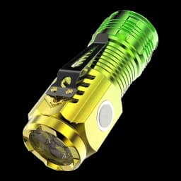 3LED Super Bright Flashlight Portable Mini Burst Flash Torch Rechargeable Outdoor Emergency Spotlight with Pen Clip Tail Magnet