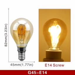 E14 E27 Retro LED Spiral Filament Light Bulb 4W Warm Yellow 220V C35 A60 T45 ST64 T185 T225 G80 G95 G125 Vintage Edison Lamp