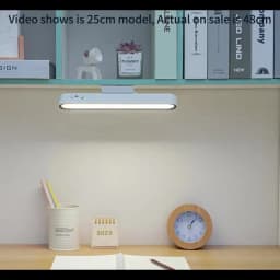 Desk Lamp 48cm Hanging Magnetic Table Lamp USB Or Rechargeable LED Reading Light Dimmable Cabinet Bedside Mirror Night Light