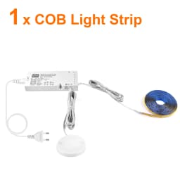 8MM Kitchen Shelf Led Light With Touch Sensor Switch Dimming COB Lights Hand Sweep Motion Under Cabinet Lamp Bedroom Lighting