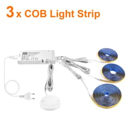 8MM Kitchen Shelf Led Light With Touch Sensor Switch Dimming COB Lights Hand Sweep Motion Under Cabinet Lamp Bedroom Lighting