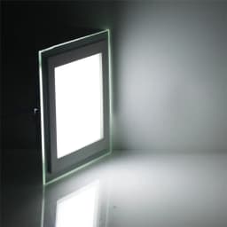6W 9W 12W 18W 24W LED Panel Downlight Square Glass Panel Lights Ceiling Recessed Lamps LED Spot Light AC85-265V With adapter