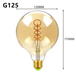 Edison Light Bulb Soft Filament Light G125 LOVE HOME Cat 220V Personalized Creative Letter Light Warm Yellow Decorative Lamps