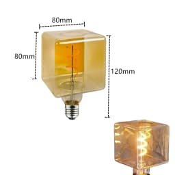 Edison Light Bulb Soft Filament Light G125 LOVE HOME Cat 220V Personalized Creative Letter Light Warm Yellow Decorative Lamps