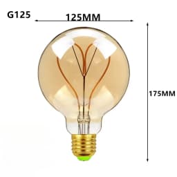 Edison Light Bulb Soft Filament Light G125 LOVE HOME Cat 220V Personalized Creative Letter Light Warm Yellow Decorative Lamps