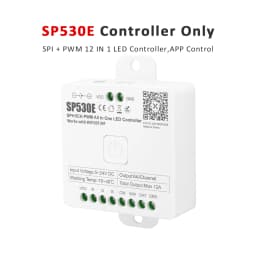 LED Controller SP530E Wifi Bluetooth RF 5V 12V 24V 5CH WS2812B WS2811 SK6812 LED Strip Controler Works with Alexa Google Home