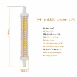R7s LED Lamp 220V 78mm 118mm 135mm Dimmable LED Bulb 2835 SMD Lamp Replace Halogen Light Spotlight R7S Bulb No Flicker