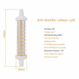 R7s LED Lamp 220V 78mm 118mm 135mm Dimmable LED Bulb 2835 SMD Lamp Replace Halogen Light Spotlight R7S Bulb No Flicker