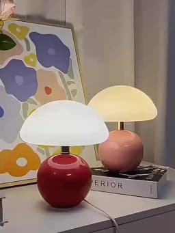 A Pink/Orange/Red/White/Beige USB Socket Decorative Table Lamp for Room Light, Decorative Lamp, Night Light, Desk Light