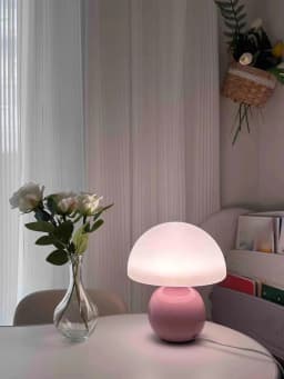 A Pink/Orange/Red/White/Beige USB Socket Decorative Table Lamp for Room Light, Decorative Lamp, Night Light, Desk Light