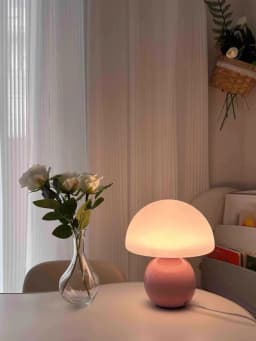 A Pink/Orange/Red/White/Beige USB Socket Decorative Table Lamp for Room Light, Decorative Lamp, Night Light, Desk Light