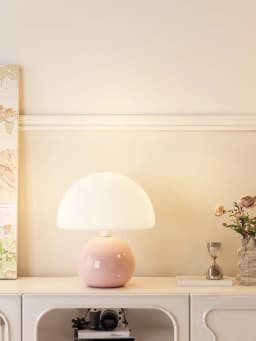 A Pink/Orange/Red/White/Beige USB Socket Decorative Table Lamp for Room Light, Decorative Lamp, Night Light, Desk Light