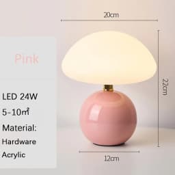 A Pink/Orange/Red/White/Beige USB Socket Decorative Table Lamp for Room Light, Decorative Lamp, Night Light, Desk Light