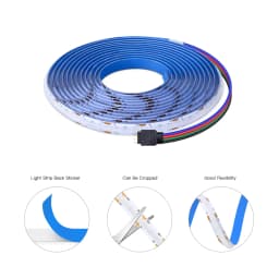 ZigBee W/WW/RGB LED Strip Smart Tuya Alexa Lights USB 5V Dimmable COB Neon Tape With LED Controller Home Room Bedroom Decoration