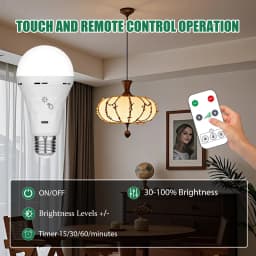 USB led Bulb e27 Rechargeable Light Bulb Smart Battery BulbTouch Control Dimmable LED Bulbs with Timing