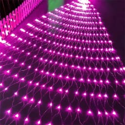 6x4M 3x2M Solar LED Christmas Garlands LED String Christmas Net Lights Fairy Xmas Party Garden Wedding Decor Curtain Light