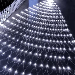 6x4M 3x2M Solar LED Christmas Garlands LED String Christmas Net Lights Fairy Xmas Party Garden Wedding Decor Curtain Light