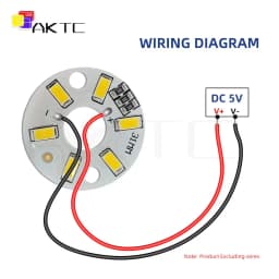 10 Pcs/lot Round LED Light Board DC 5V 3W Low Voltage 5730 2835 SMD 6 LEDs 3000K Warm or White 6000K Dimmable Bulb Lamp Panel